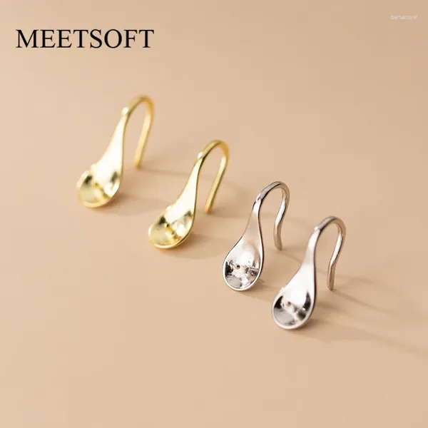 Brincos dangles MeetSoft 925 Eletroplatação de prata mais fita protetora Placa pegajosa gancho de orelha Diy Fazendo suprimentos