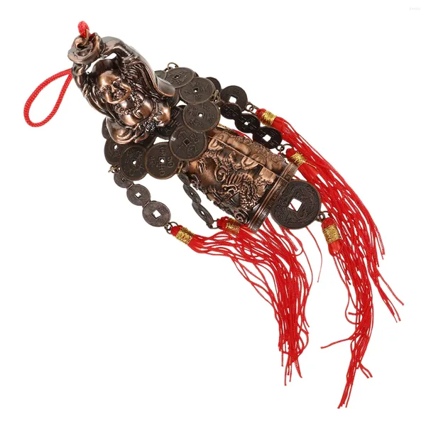 Figurine decorative a vento all'aperto di draghi campane feng shui fasci decorate un ciondolo animale sospeso