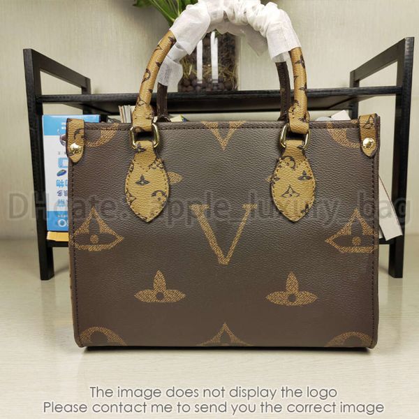 Borsetto di borse di lusso borsetta da donna icona gigante femminile tela sulla borsa quadra
