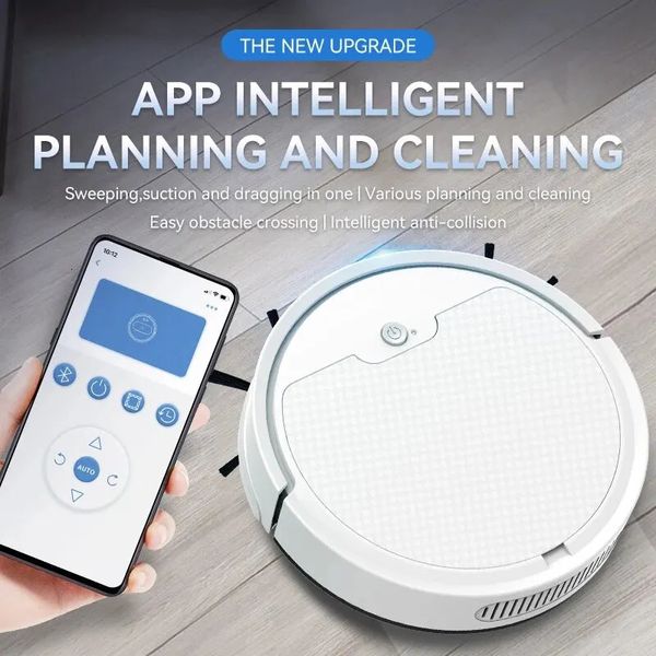 Super ruhige Smart Household App Fernbedienung Dreving Roboter Staubsauger intelligent intelligent Home Office 240419