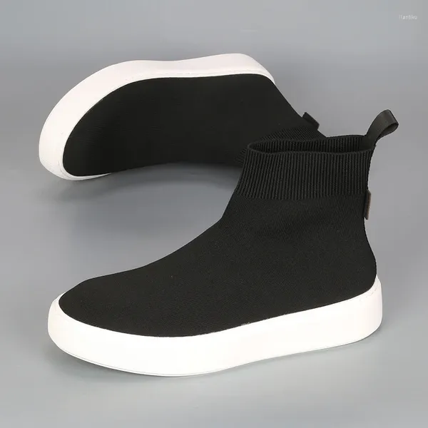 Scarpe casual Maglia top nera per uomo alla moda e versatile leggero comodo traspirante