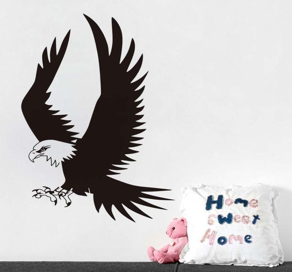 Flying Eagle Wandaufkleber für Wohnzimmer Vögel Tier abnehmbare Wandkunstabziehbilder Wallpaper Aufkleber Home Dekoration Accessoires8038544