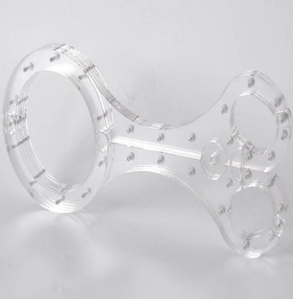 Bondage BDSM di lusso femmina maschio Crystal Crystal Crystal Round Neck Any Oval manette Ovalo Russeguimento del giogo Punzione Sex Toy2985303