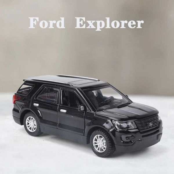 Diecast Model Cars New 1 36 Ford Explorer Alloy Model Sound и Light Die Casting и Toy Car Car Car Childrens Toy Collection Collection Giftsl2405