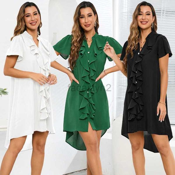 Abiti casual di base Nuovo abbuffio per lacetto di pizzo da donna abito di fodera per scollo a vide di grande abito per esplosione più size