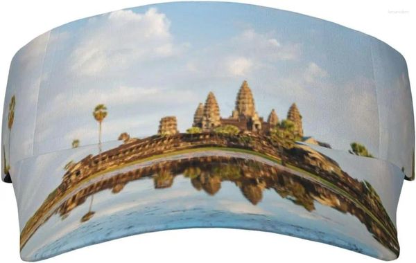 Ball Caps Sport Sun Visor Hat Landmark cambogiano Angkor Wat Top Capite per escursionismo