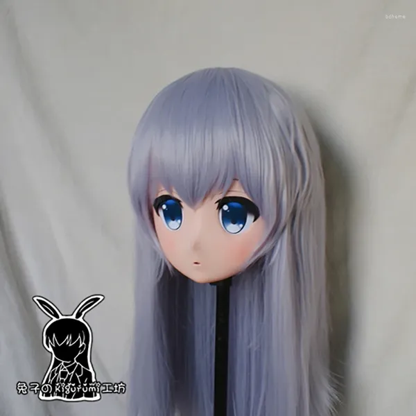 FORNITÀ DI PARTY (RB6506) QUALITÀ FEMMA RESPLAY FEMMINILE Ruolo giapponese Giochi anime Kafuu Chino Kigurumi Crossdress Doll Transgender Mask