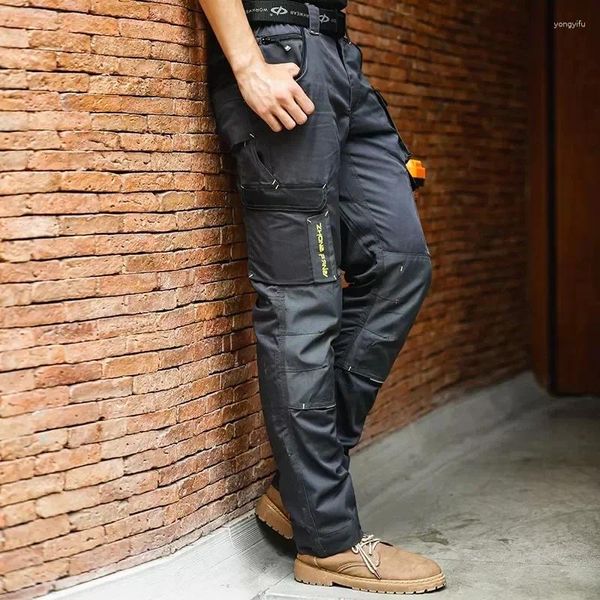 Pantaloni da uomo carico casual lavoratore lavoro da lavoro pantaloni da lavoro per esterni