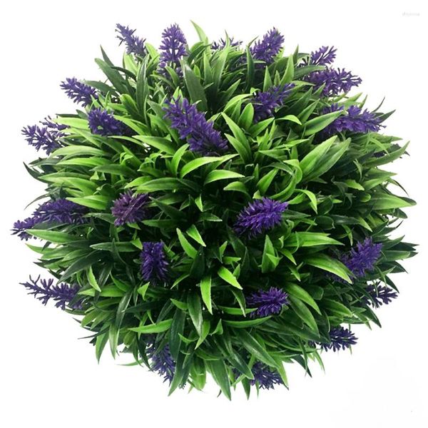 Fiori decorativi Lavanda artificiale palla topiaria topiaria vegetazione fiore finta pianta primavera estate