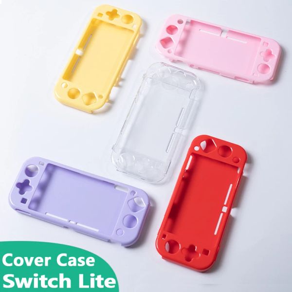 Camundongos estojo de tampa macia transparente para nintendo switch lite protetora caixa de proteção completa