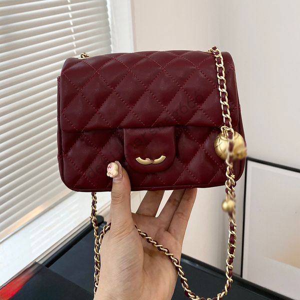 Velvet Velvet Veludo Designer Classic Flap Bag Crush Pearl Gold Ball Hardware Metelasse Chain Lovely Cross Body Bolet