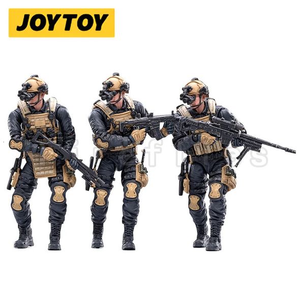 1/18 Azione Joytoy Figura 3pcs/set hardcore pap forces collection anime collection toy 240430