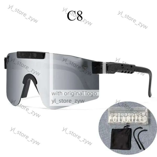 Novos óculos de sol Viper de verão VIPERS ORIGINAL VIPERS SPORT Google TR90 Polarized Sunglasses para homens/mulheres Eyewear à prova de vento 100% UV400 Lente espelhado Presente 6563