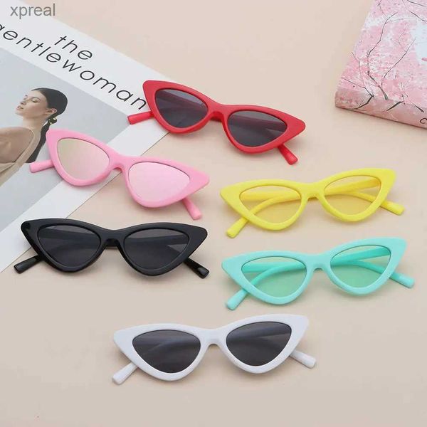 Sonnenbrille modische Süßigkeitenfarbe Sonnenbrille für Kinder im Alter von 3-9 Trend Retro Cat Eye Sonnenbrille für Jungen und Mädchen nicht polarisierte Schattenparty-Rabatte WX