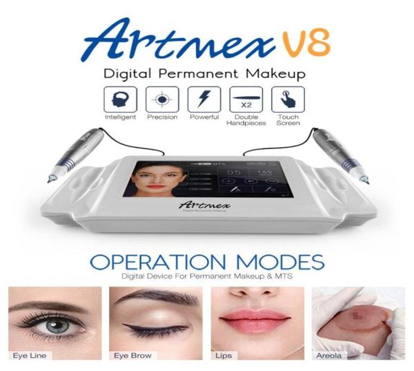 Tatuaggio digitale di alta qualità permanente Macchina permanente Sistema a microneedle automatico per eyeliner per sopracciglia ArtMex V89741939