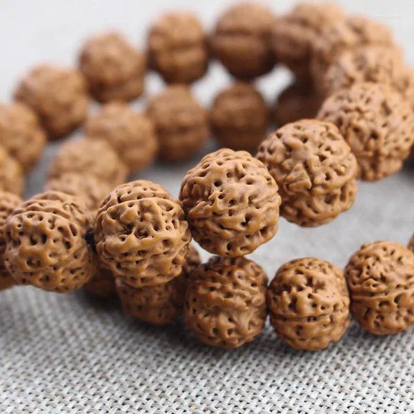 Strand Factory Wholesale Fine Pick Nepal Big Rudraksha Beads Bracciale Seme originale Cinque facce uomini e donne coppia Buddha Hand j