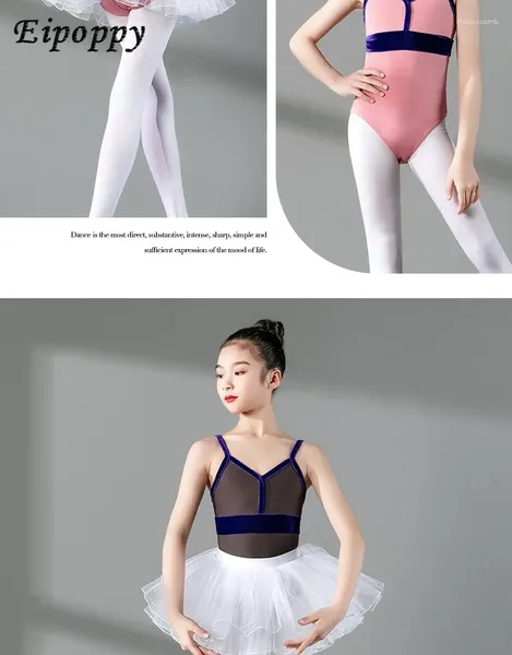 Bühnenbekleidung Tanzkleid Mädchen Ballett Pettiskirt Ethnische Kurzärmer-Sommerperformance-Prüfung Chinesischer klassischer Tanz Jumpsuit