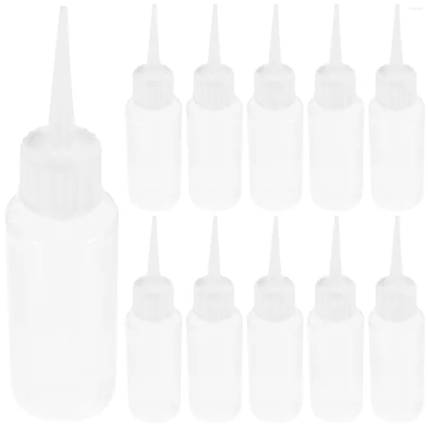 20pcs Plástico Squeeze Garrafs Dispenser para construção de garrafas de condimentos (branco)