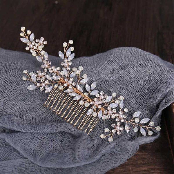 Cabelo de casamento Jóias de noiva Combos prateados strass roldem -cocar ouro Cristal de cabelo Acessórios de casamento Acessórios de casamento de dama de honra