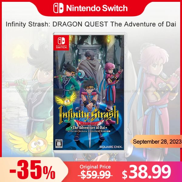 Opera o infinito Strah Dragon Quest The Adventure of Dai Nintendo Switch Game Opera 100% Cartão de jogo físico original para o console do Switch