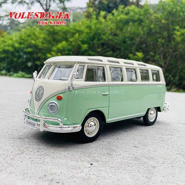 Diecast Model Cars Maisto 1 25 Volkswagen Van Samba Simulation Die-Casting-Legierungs-Auto-Modell-Prozess Dekoration Serie Spielzeugwerkzeuggeschenke Geschenke Geschenke 2405