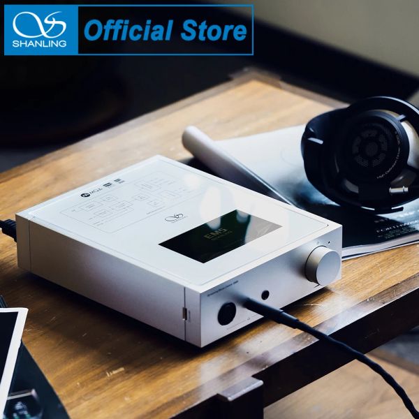 Игрок Shanling Em5 Android Desktop Digital Music Player Streaming DAC Amp Усилитель наушников AK4493 Чип MQA PCM384 DSD512 Программное обеспечение