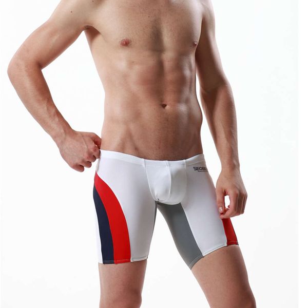 Costumi da bagno maschile Seobean Xibin Giappone e Mens Corea del Sud Swimming Trunks Angle Flat Trunks Trunks Fashion Pantaloni da spiaggia a cinque punti traspirato 50814 50814