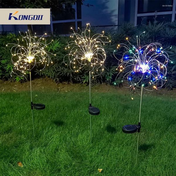 90/150 LEDs String Light Solar Fairy Lamps Outdoor Löwenzahn Feuerwerk Garten Terrasse Rasen Weihnachts Street Landschaft Dekoration