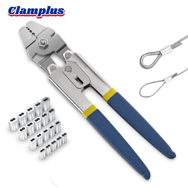 Strumenti Filo Filo Filo Crimping Plier 4 dimensioni Ferrulesaccommodate di alluminio Cavi fino a 2,2 mm per maniche ad anello e strumento di crimffer di crowing