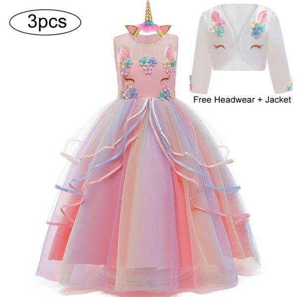 Kleider Weihnachten Mädchen Einhorn Kleid Ostern Prinzessin Kleid Kleider Kleider Kostüm Kinder Geburtstagskleid Hochzeitskleid Vestidos 312 Jahr