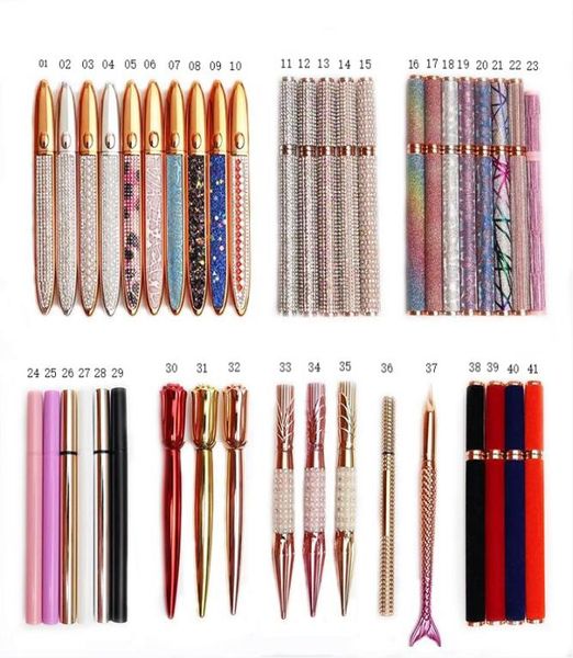 Os 12 estilos mais recentes colam de caneta de delineador autoadesivo para cílios falsos cílios à prova d'água de lápis de lápis Top Quality5800720