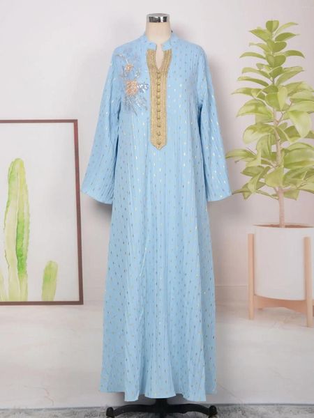 Roupas étnicas Mulheres abaya Muslim miçangas vestido dubai árabe vintage para kaftan peru caftan marocain abayas vestido longo feminino