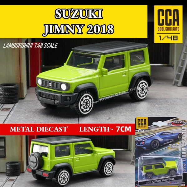 Diecast Model Cars Scale 1/64 Suzuki Jimny 2018 Mini -Auto -Modell Kopieren Metall Micro Art Car Die Casting -Serie Kindergeschenk Toysl2405
