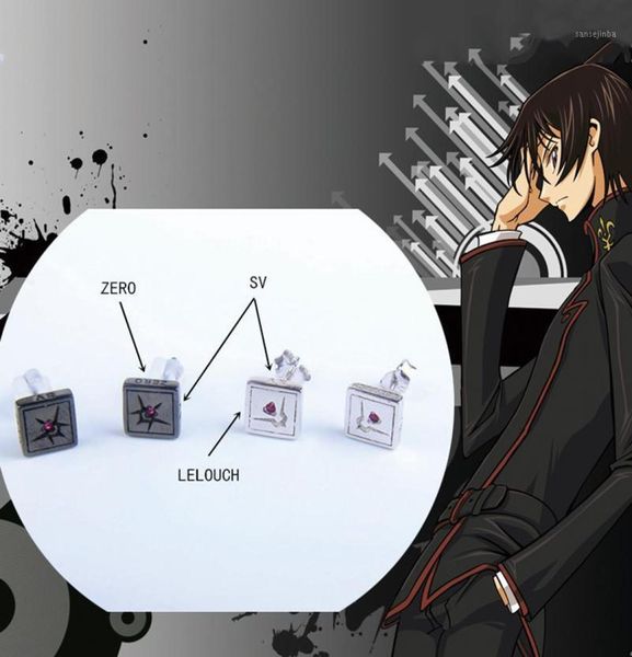 Stud Anime Code GEASS 925 Orecchini in argento sterling Lelouch Lamperouge Orello per le orecchie di gioielli Regali di compleanno Props7984585