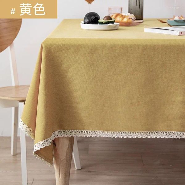 Panno da tavolo a309 scrivania studente in cotone solido e lino ins cover tappetino da caffè giapponese Nordic semplice pranzo moderno
