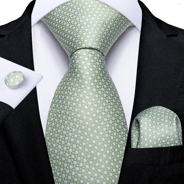 Papillini per uomini Accessori per feste di matrimonio solido verde chiaro.