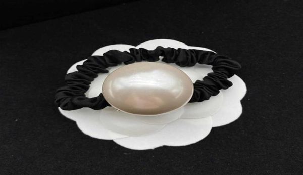 2022Luxury Fashion Simple versatile grande Beauty Pearl Beauty Forever Hair Ladies Black Ladies Elegant Sweet Temperament Elastic Bubbe1558455