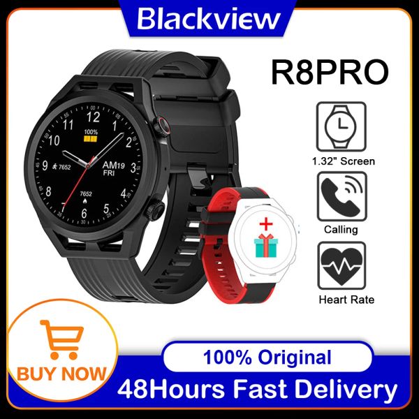 Orologi blackview r8pro smart orologio per donne uomini rispondono/fai chiamata smartwatch full quadl fitness tracker ip68 waterproof watch