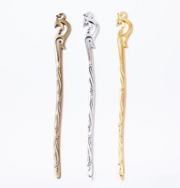 10pcs 15917mm Hairpin de cabelo antigo de cabelo vintage Stick Phoenix Hairstick Diy Hairwear