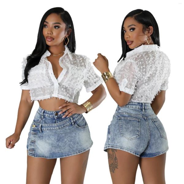 Saias Jeans Stretch shorts saia Sexy Mulheres High Caist