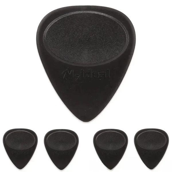 2024 10pcs/Pack 0,7 mm Nicht-Rutsch-Nylon Akustik-E-Gitarren-Picks-Plectrums für Musikinstrumente Gitarren-Teilezubehör zufällig