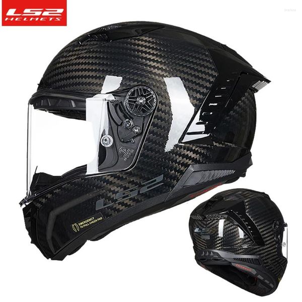 Мотоциклетные шлемы LS2 Оригинальный Thunder Thunder Face Helme FF805 6K углеродного волокна Motobike Racing Track Cascos Para Moto