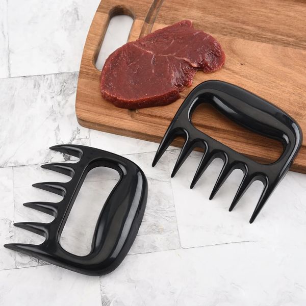 Accessoires 2pcs Bären Klauen Fleischsplitter BBQ Grillfleisch Splitter Werkzeug Hitze isoliert und anti -heimlich Bären Palm Küchenwerkzeug