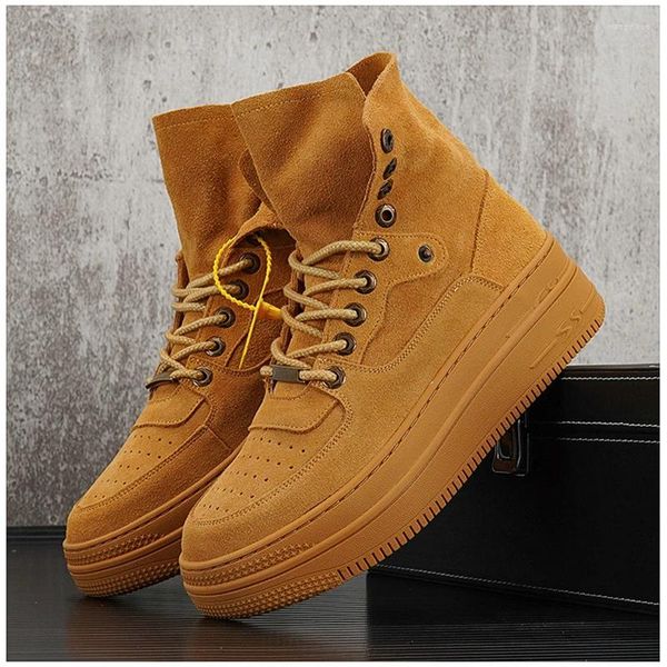 Scarpe casual autunno di alta qualità uomini hip hop altezza aumento di chaussure homme