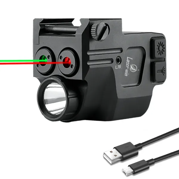 Lichter Greenred Laser Sight Combo mit 600 Lumen Taschenlampenpistolenstrahlen für Waffenverbindungen Laseranblick für Pistol Glock 19 Accessoires