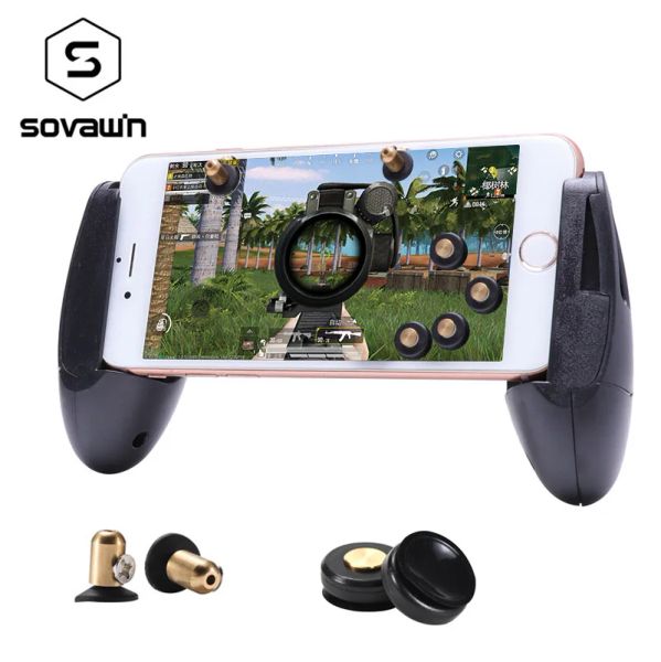 Topi Mini Gamepad Pubg Mobile Controller mobile PUBG PULGRIGHT PULLIMENT GIOYSTICH PER TEFONO L1R1 per iPhone X Fugi Pulsante Tasto AIM