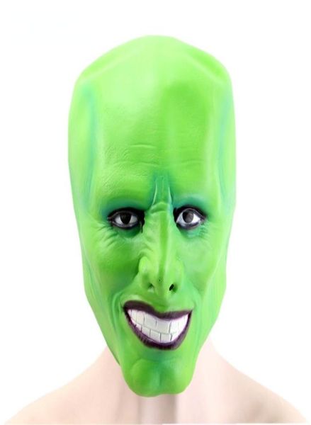 Halloween The Jim Carrey Movies Máscara Cosplay Máscara Verde Costume Adulto Vestido Fantasa Face Halloween Masquerade Máscara de festa 2207045430899