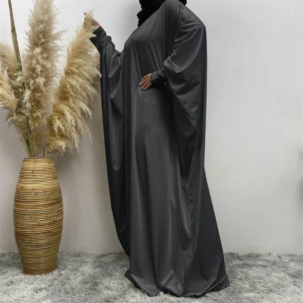 Roupas étnicas Ramadã muçulmano One Piece Oração Vestido Hijab Vestuário Compolado Compolado Tampa Niqab Islam Dubai Modest Abaya Eid