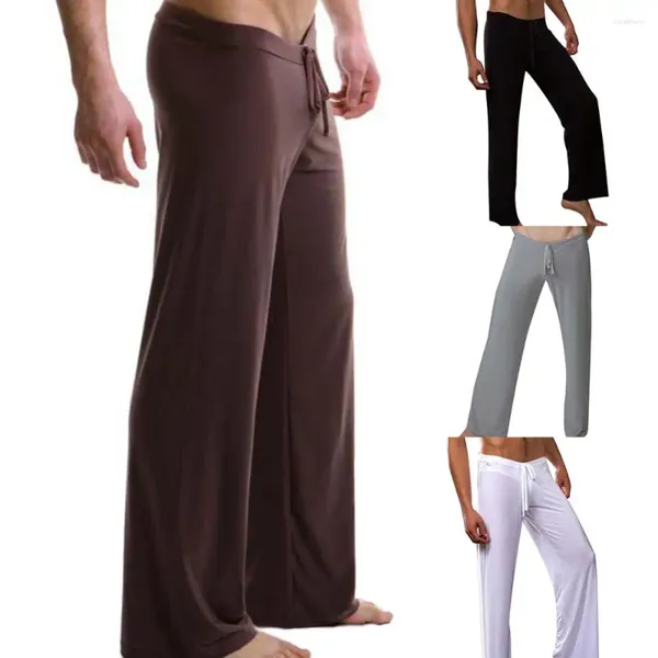 Erkek şortları sıradan erkekler düz renkli çizim ev kıyafeti yoga pantolon gevşek pijama pantolon