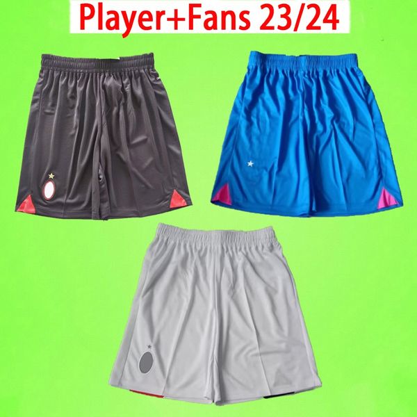 23 24 Player Fan Version Soccer Shorts a casa 2023 2024 Tomori Milans Brahim Rebic Theo Tonali Men Pants Football Giroud Ac Third F 240L